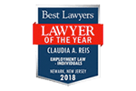 Best lawyers / Lawyer of the Year / Claudia A. Reis 2018 - Badge
